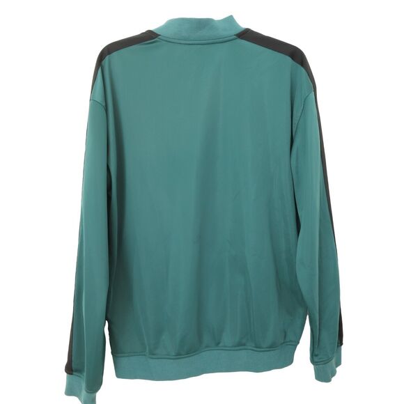 FABLETICS Men's The Lockdown Track Jacket M Tricot Woven Fabric Bomber Green B26 - Picture 3 of 6